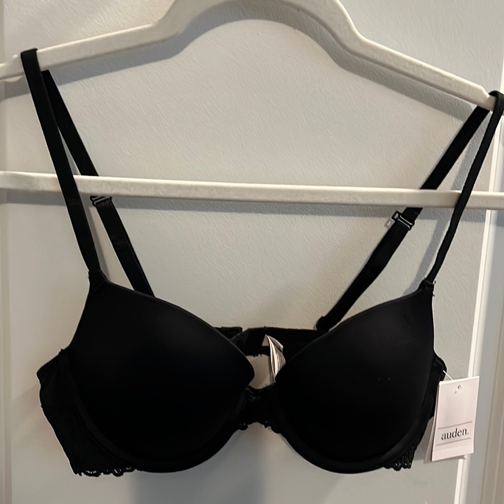 Size 34A The Daydream Black Light Lift, Demi Coverage, Underwire Bra